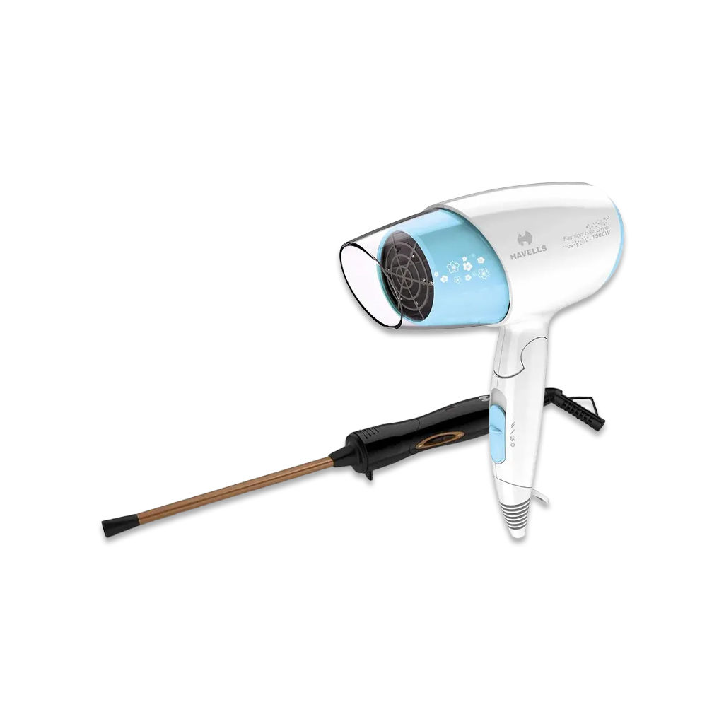 Havells HD3201 Hair Dryer + Havells HC4031 7mm thin Chopstick Curler