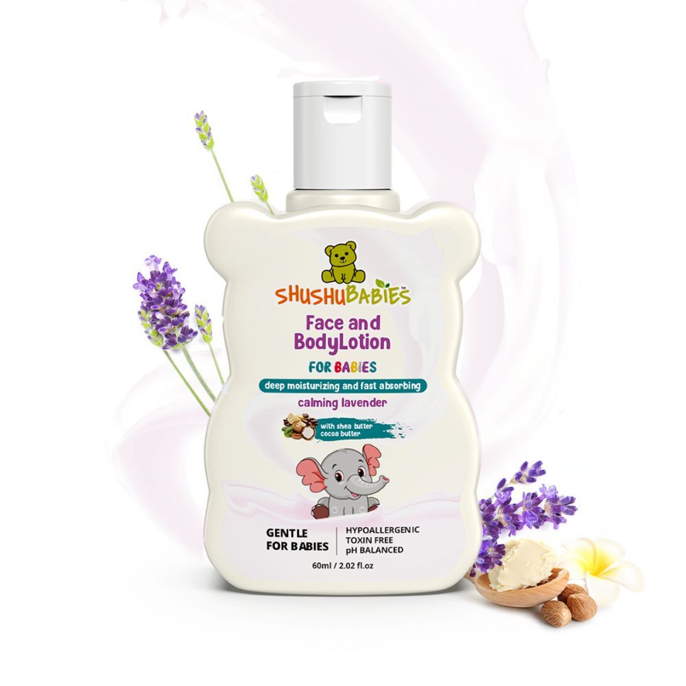 ShuShu Babies Calming Lavender Face and Body Lotion For Babies60ml