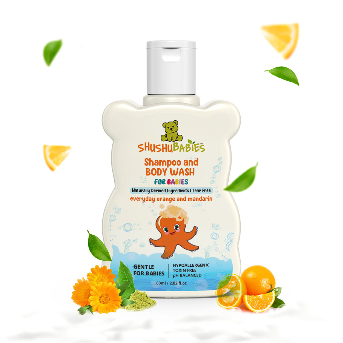 ShuShu Babies Everyday Orange and Mandarin Shampoo and Body Wash For