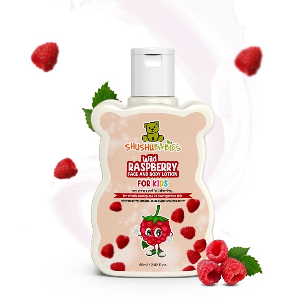 ShuShu Babies Wild Raspberry Face and Body Lotion for Kids with