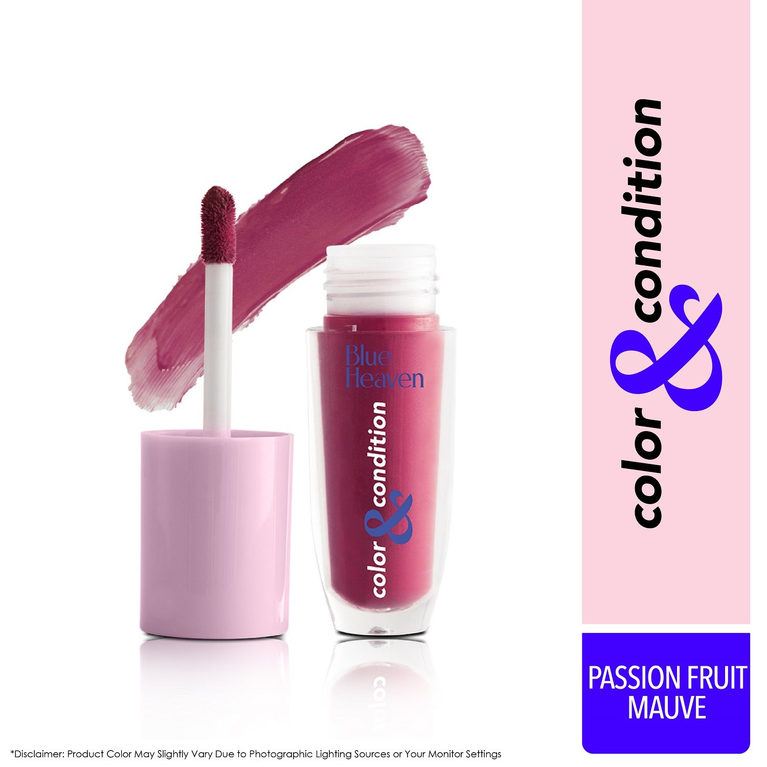 Blue Heaven Color & Condition Tinted Conditioning Lip Oil | 2-in-1 Liquid Lipstick & Lip Balm, Infused with Exotic Oils for Long Lasting Hydration, Mauve