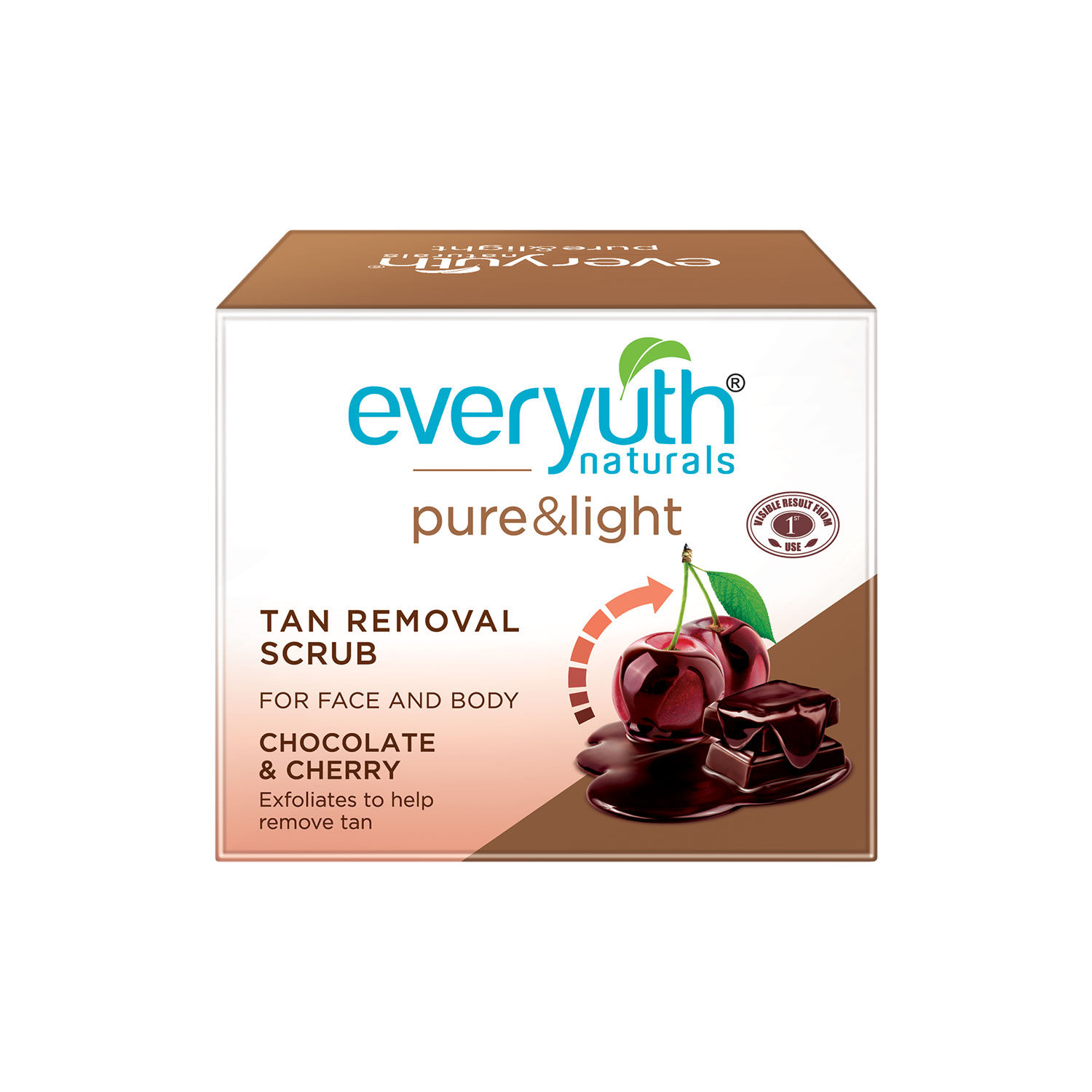 Everyuth Naturals Chocolate and Cherry Tan Removal Scrub (50 g)
