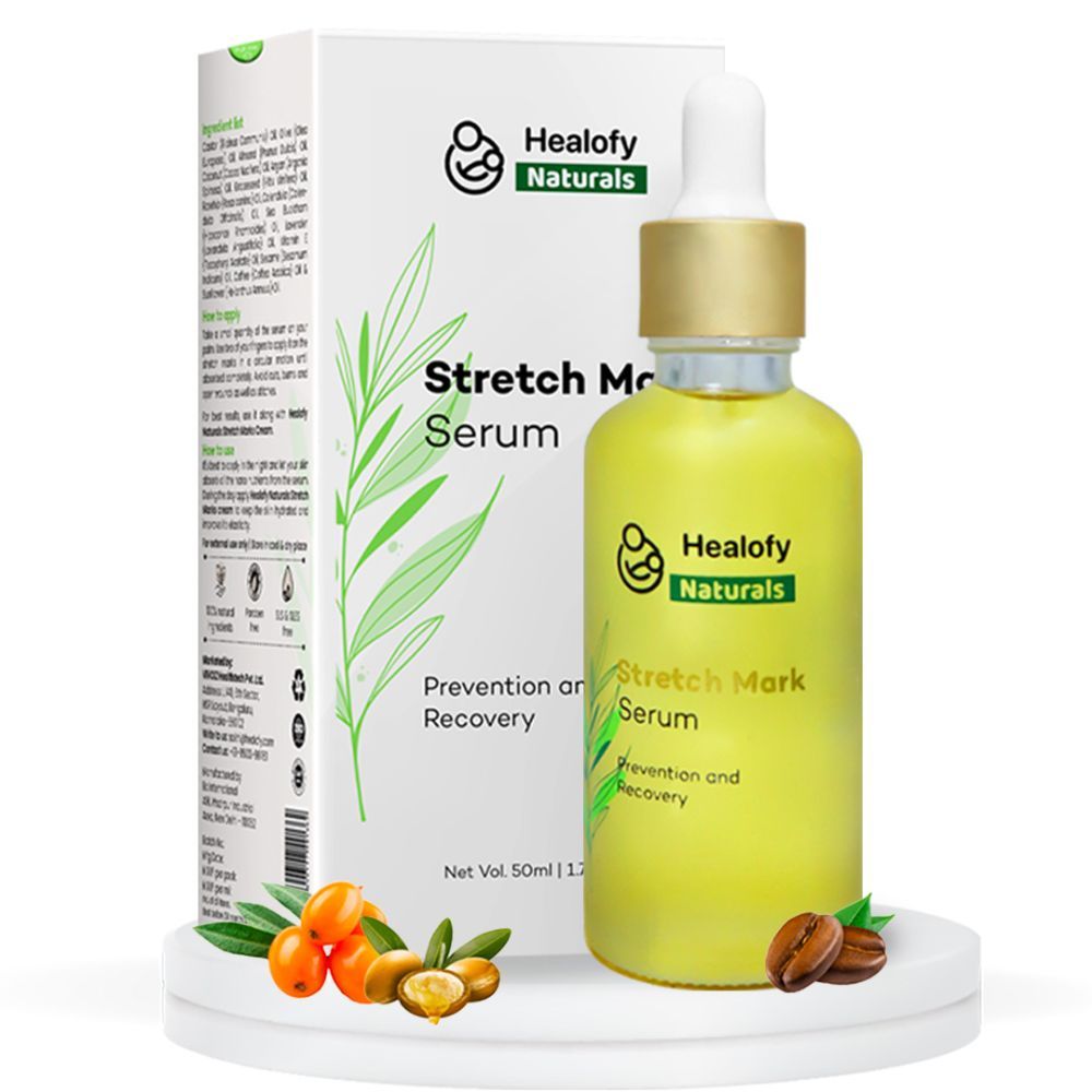 Healofy Naturals Stretch Mark Serum/Oil, 50ml for Pregnancy Stretch