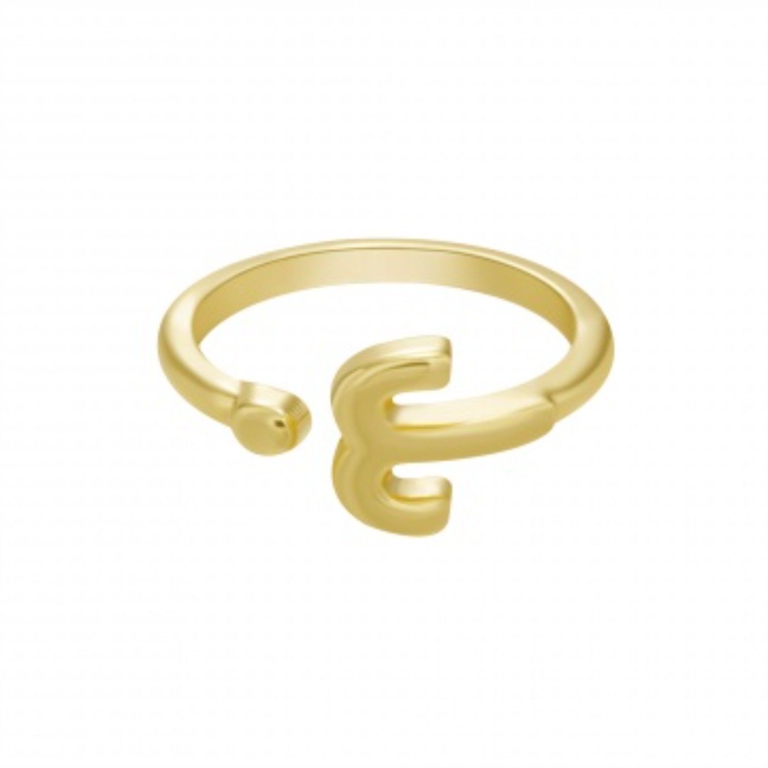 Zodiac Sign Rings Aries Gold