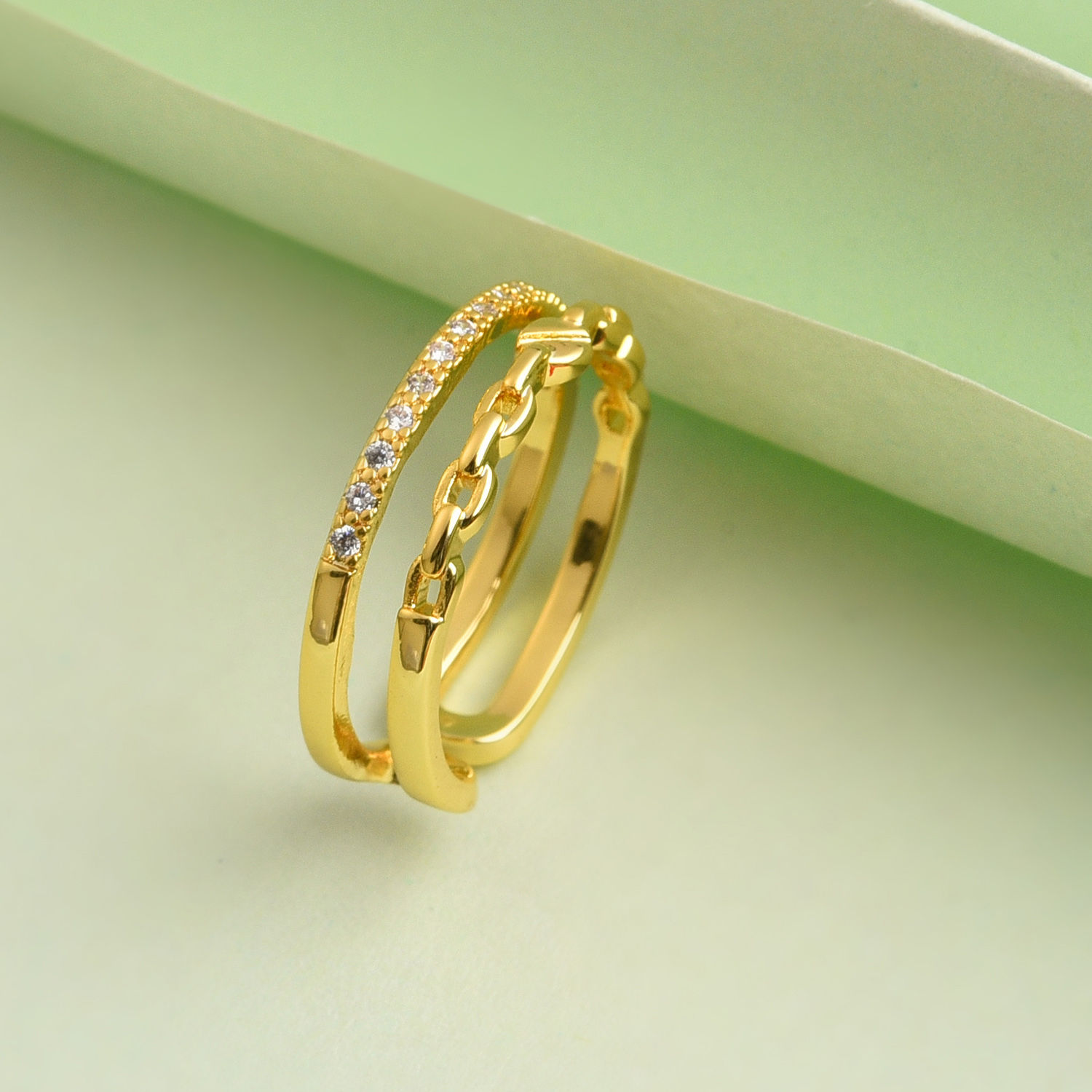 adjustable gold ring