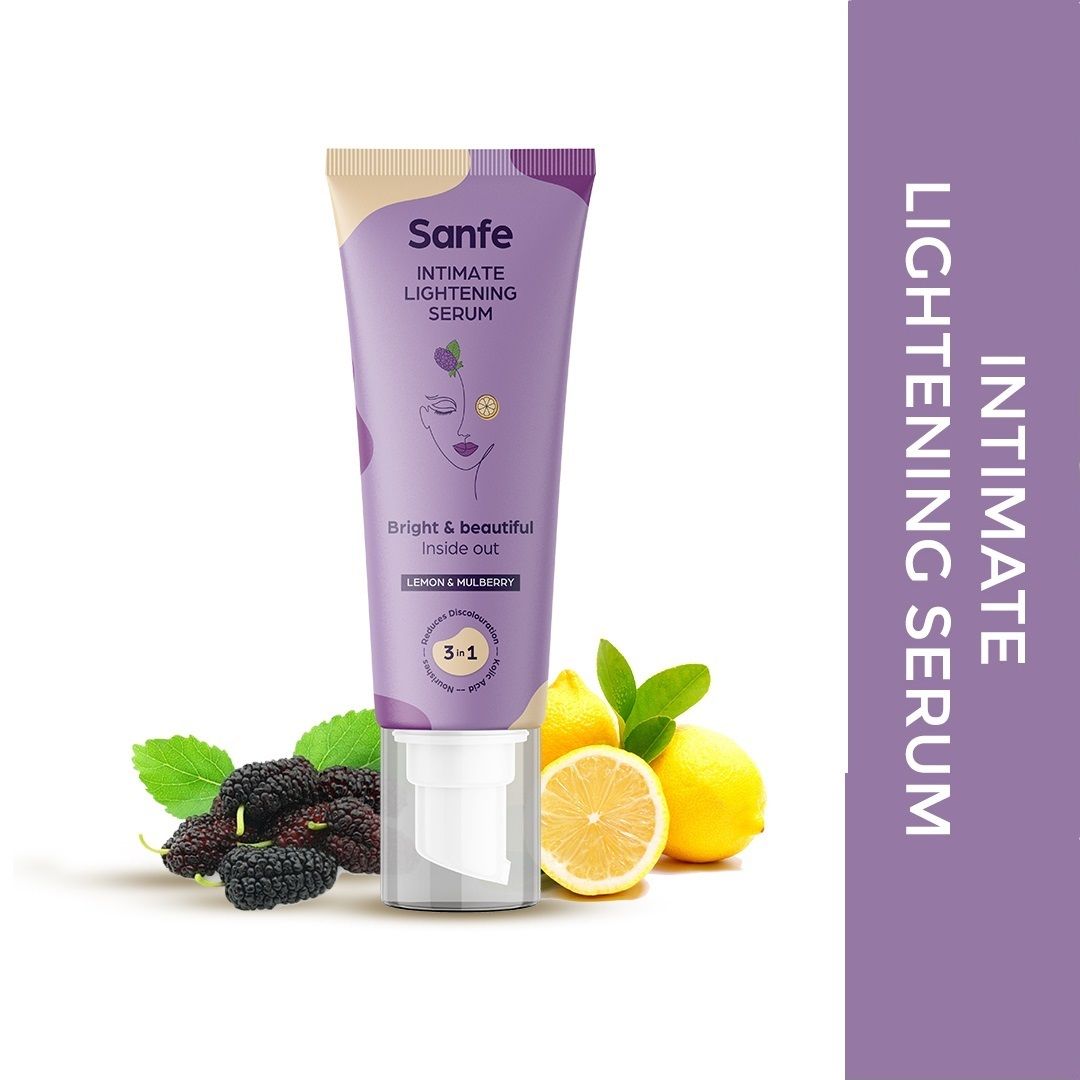 Sanfe Intimate Lightening Serum 100ml easy application in dark
