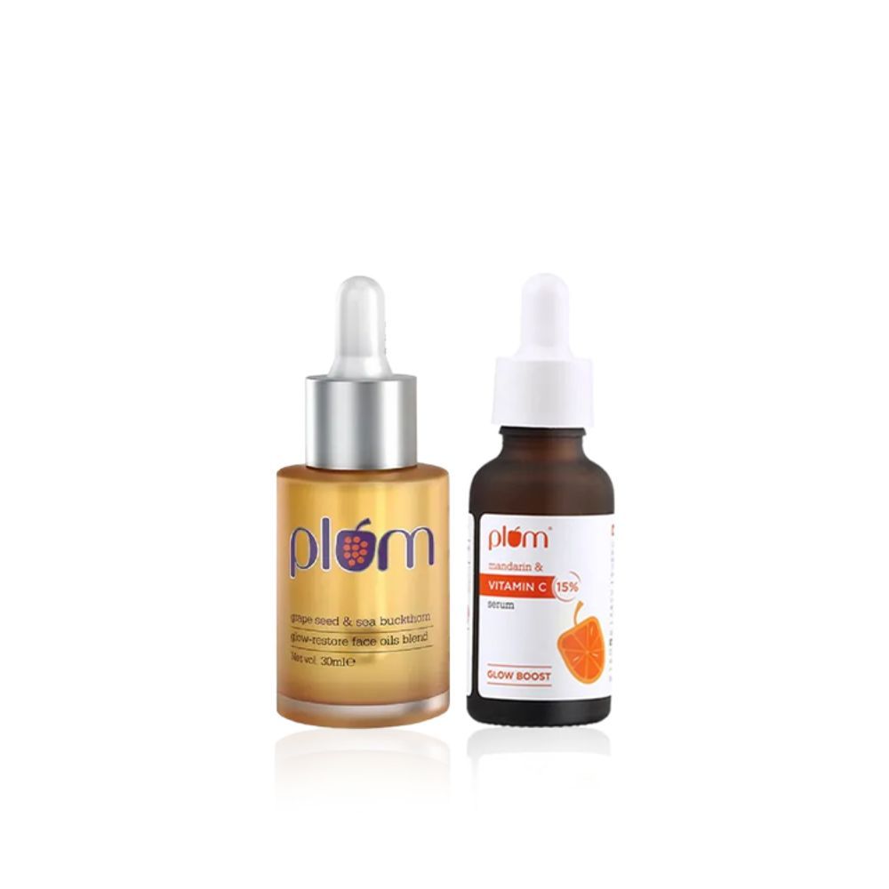 Plum Ultimate Glowboost Duo 15 Vitamin C Face Serum + Grape Seed