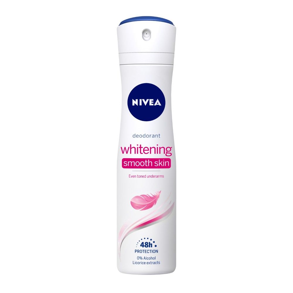 Buy Nivea Whitening Smooth Deodorant For Women (150 ml) - Find Offers, Reviews, Ratings, Features, for Nivea Whitening Smooth Deodorant For Women online India | Purplle.com