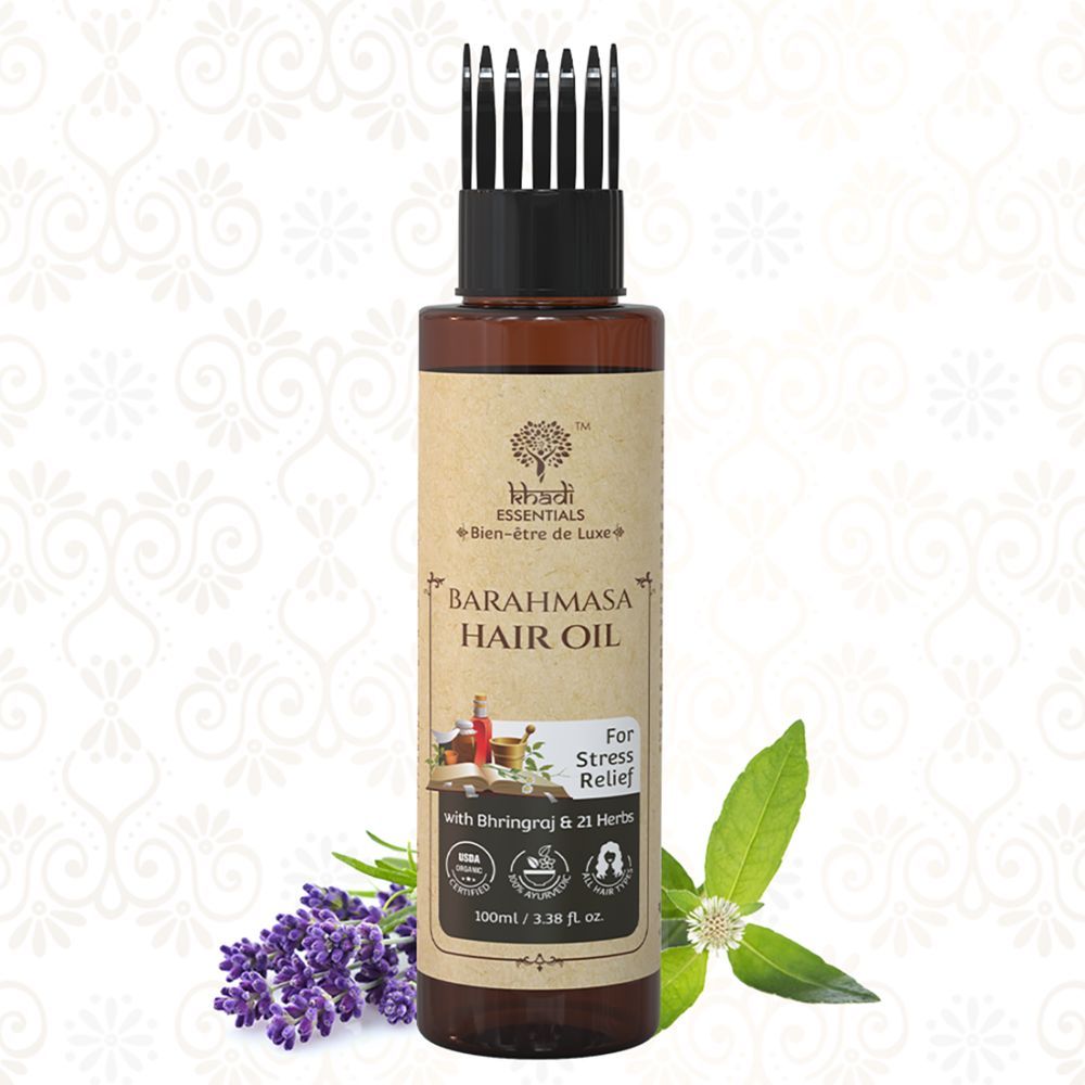 Khadi Essentials BarahmasaEssential Tranquil & Stress Relief Hair Oil