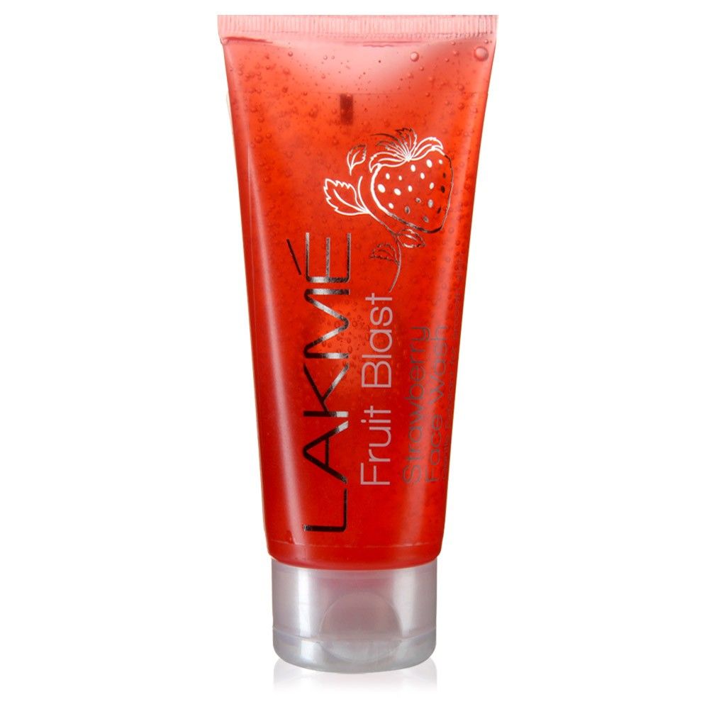 Buy Lakme Fruit Blast Strawberry Face Wash 100 G Online Purplle
