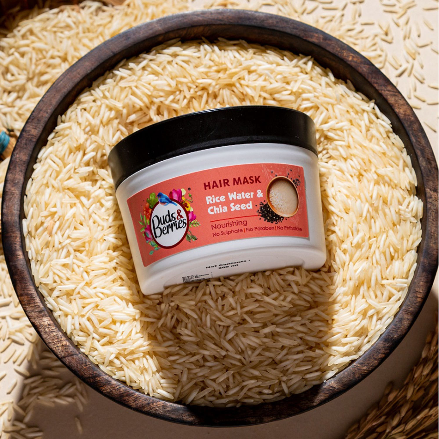 Buds & Berries Rice Water & Chia Seed Nourishing and Conditioning Hair