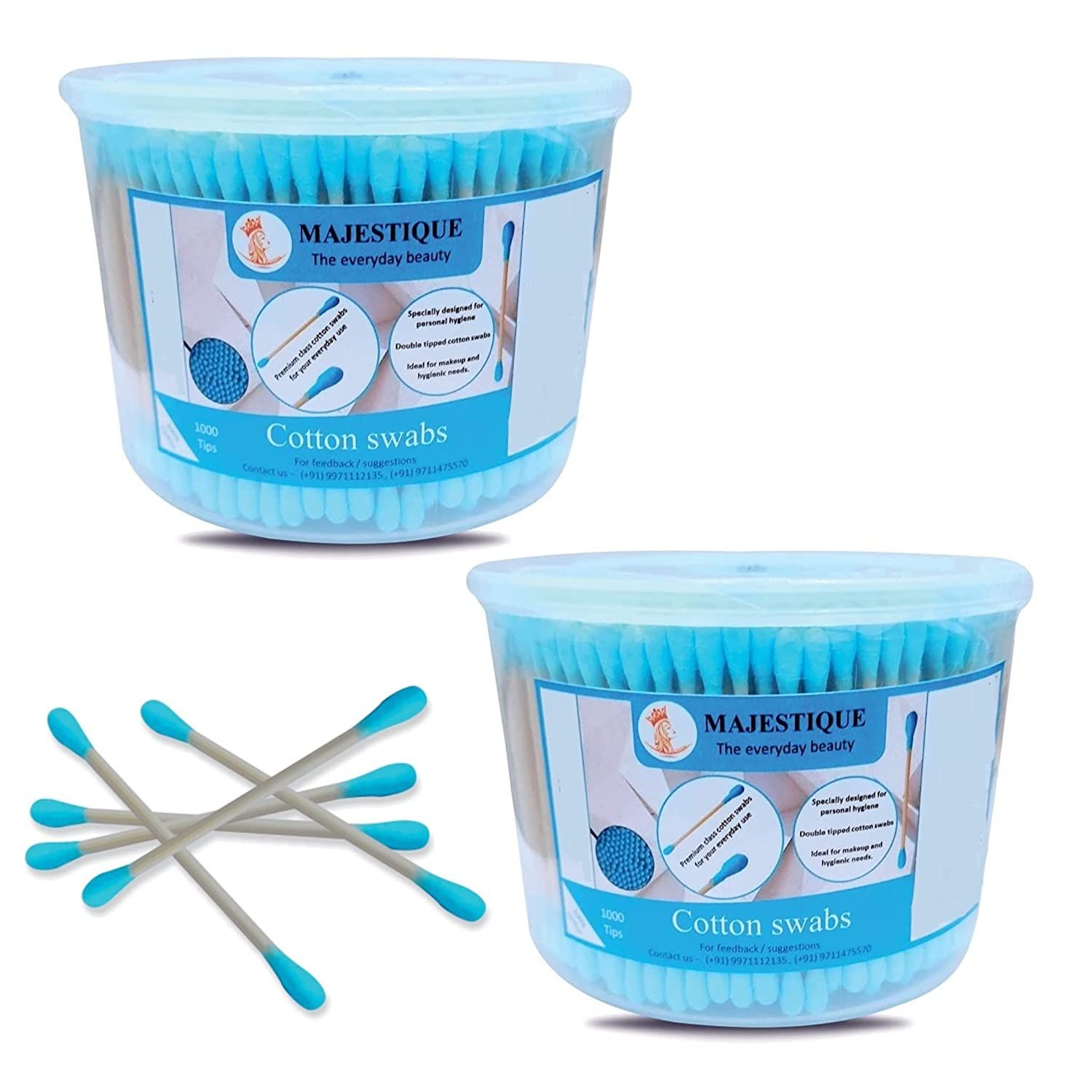 Majestique Cotton Swabs 1000 Count Double Round ThickFC2_2