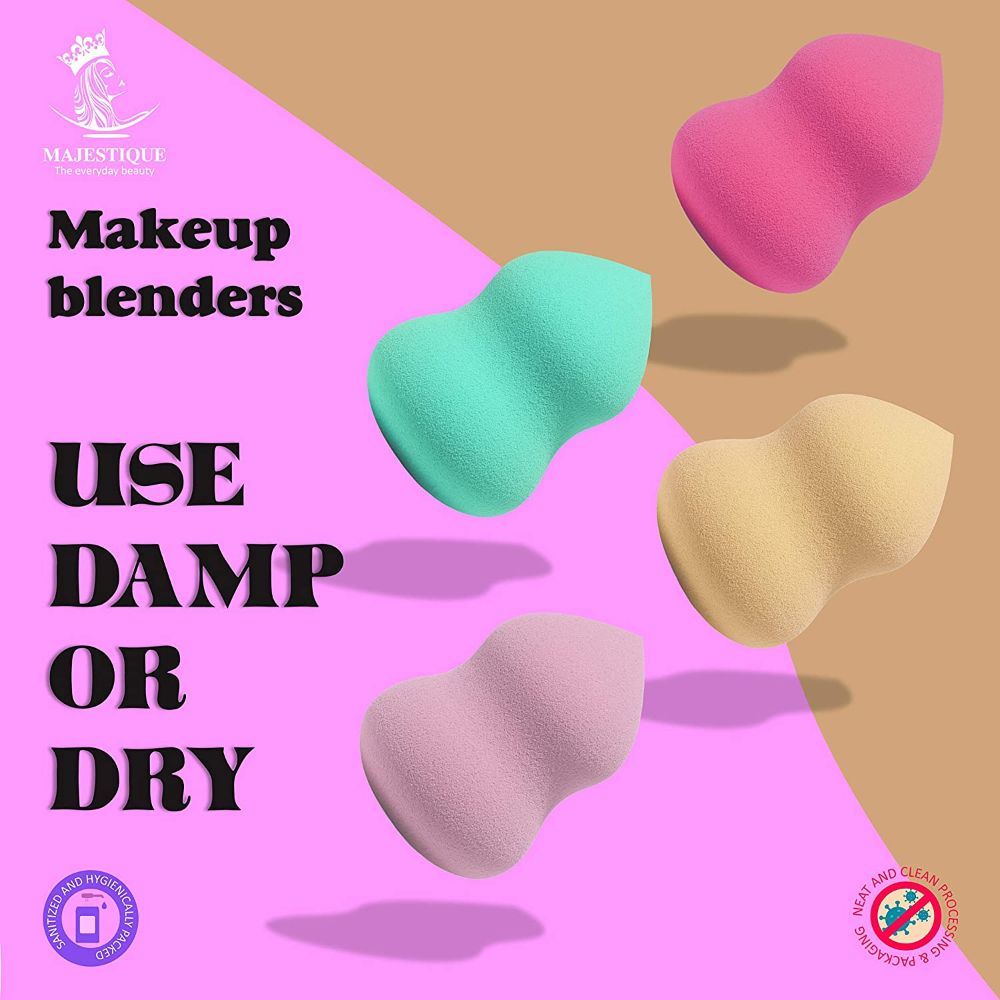 Majestique Blender Beauty Makeup Sponge Set, Foundation Blending Face