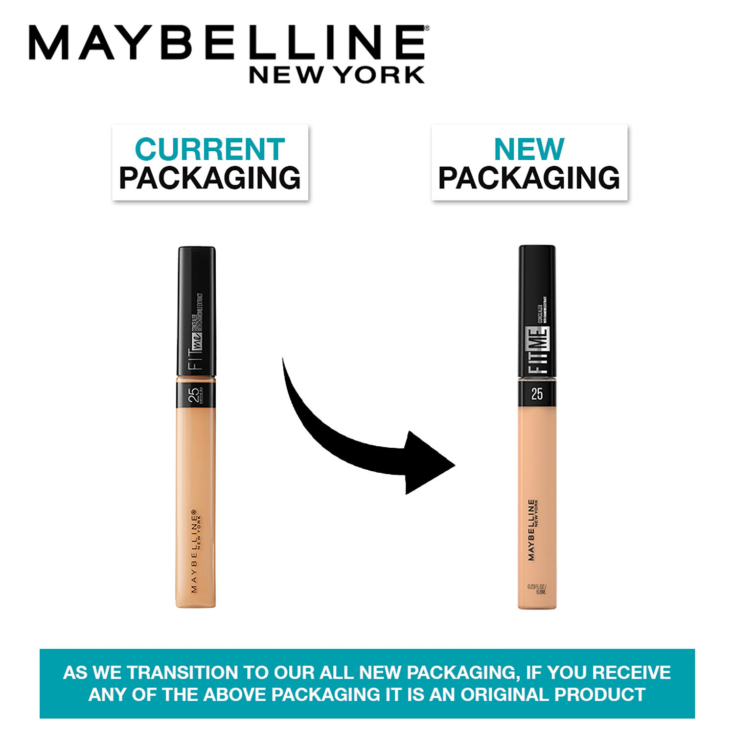 Lege med faktum Kejser Buy Maybelline New York Fit Me Concealer - Medium 25 (6.8 ml) Online |  Purplle
