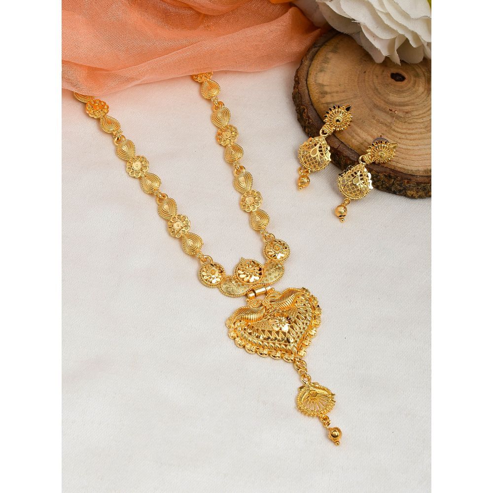 Silver with gold plated on sale temple jewellery