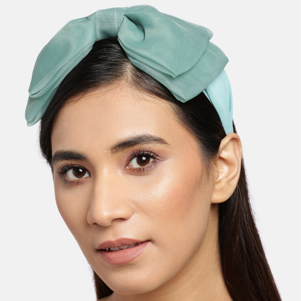 Green Floral Hairband main image 1