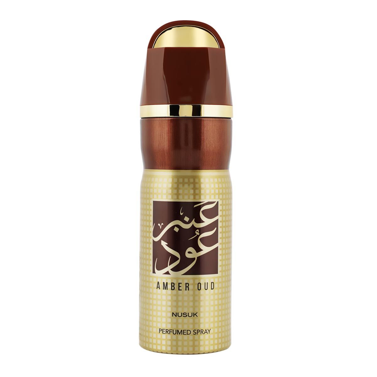 NUSUK Amber Oud Deodorant For Men, ,Perfumed Body Spray 200 ml
