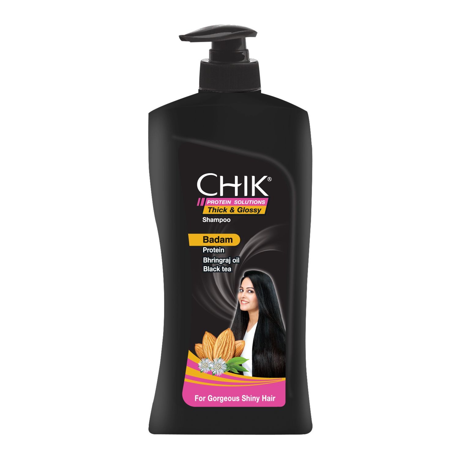 Chik Protein Solution Thick And Glossy Shampoo, With Goodness Of Badam