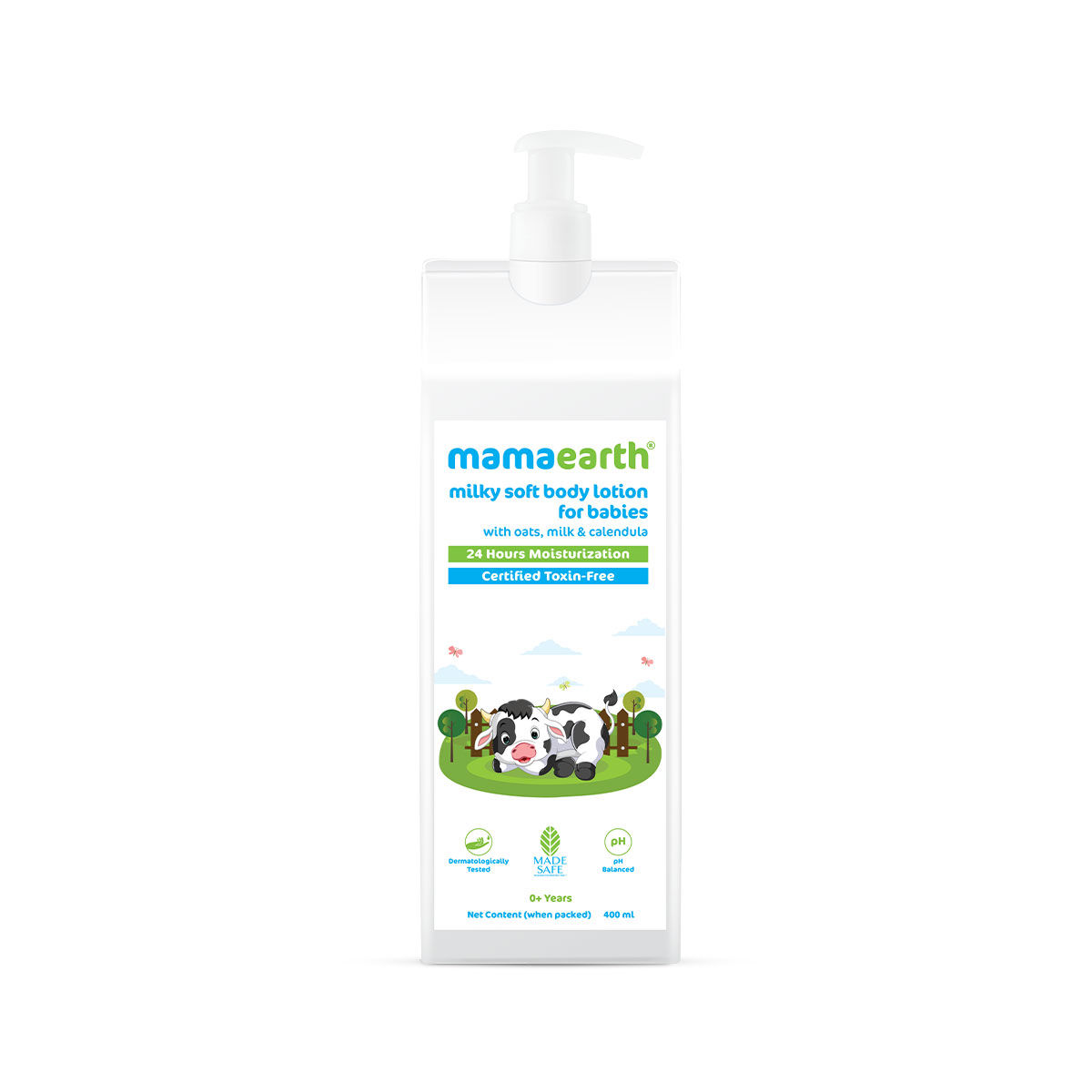 Mamaearth Milky Soft Body Lotion with Oats, Milk & Calendula (400 ml)