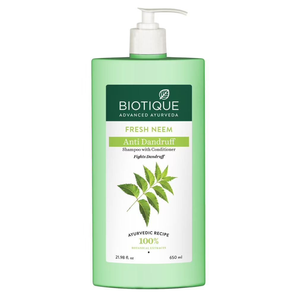 Buy Biotique Bio Neem Margosa AntiDandruff Shampoo & Conditioner (650