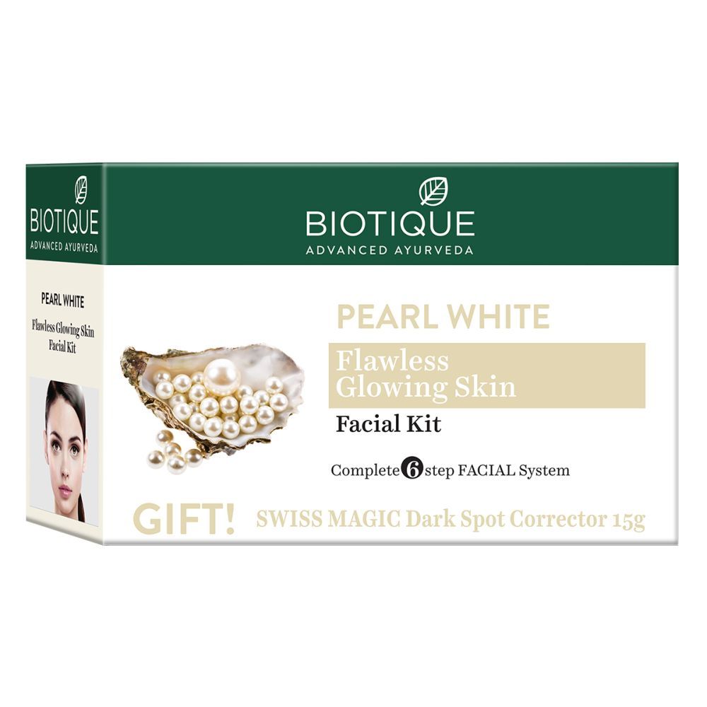 Buy Biotique Pearl White Facial Kit 5X10G+15G(Pearl Kit) - Purplle