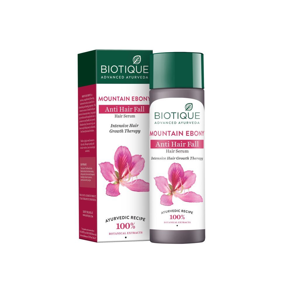 Buy Biotique Mountain Ebony Anti Hair Fall Hair Serum 120ml - Purplle