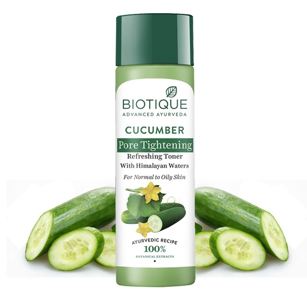 Buy Biotique Cucumber Pore Tightening Refreshing Toner (120 ml) - Purplle