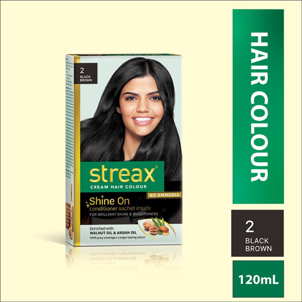 Streax Black Brown Hair Color For Men And Women 120 Ml Pack Of 2   JioMart