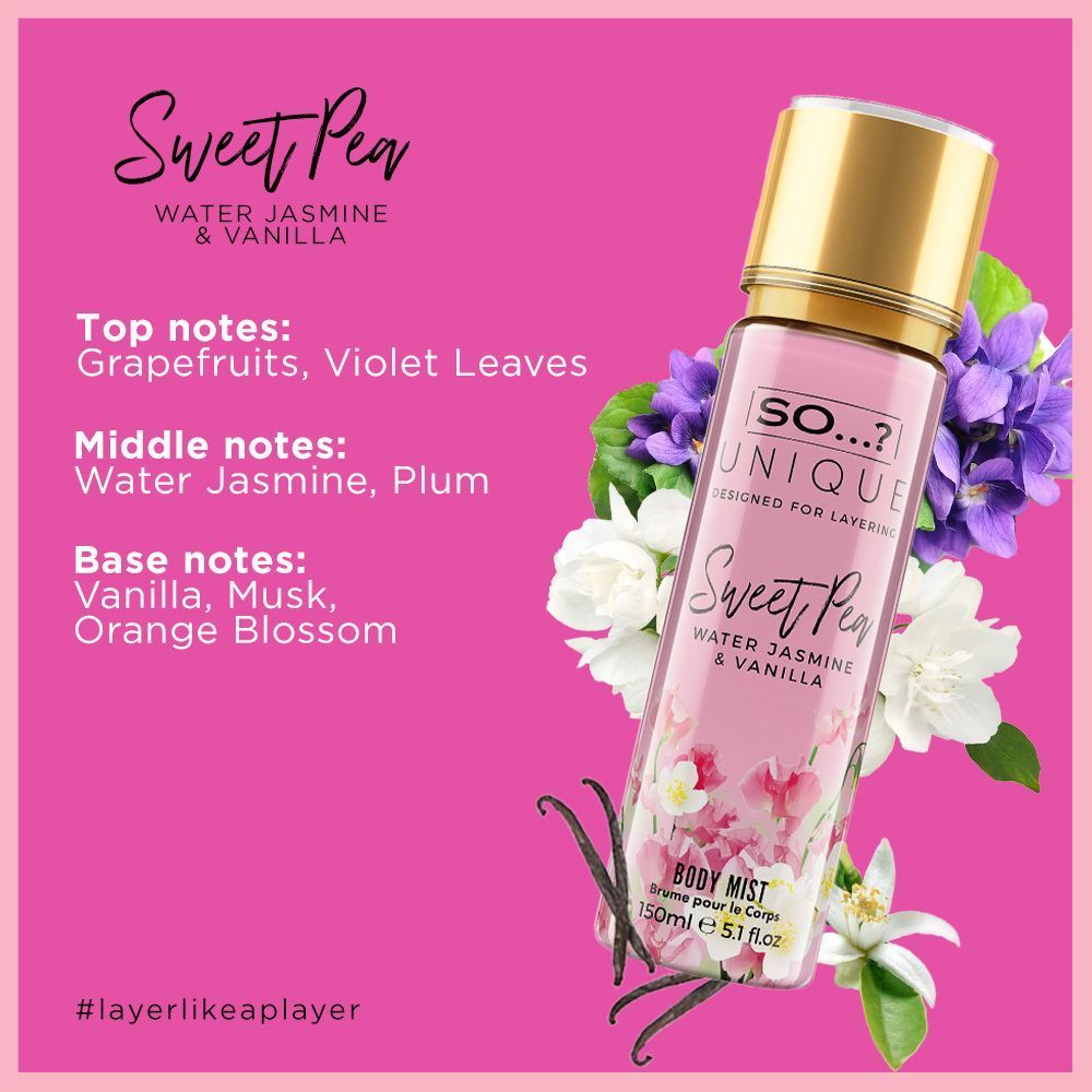 So unique sweet best sale pea body mist
