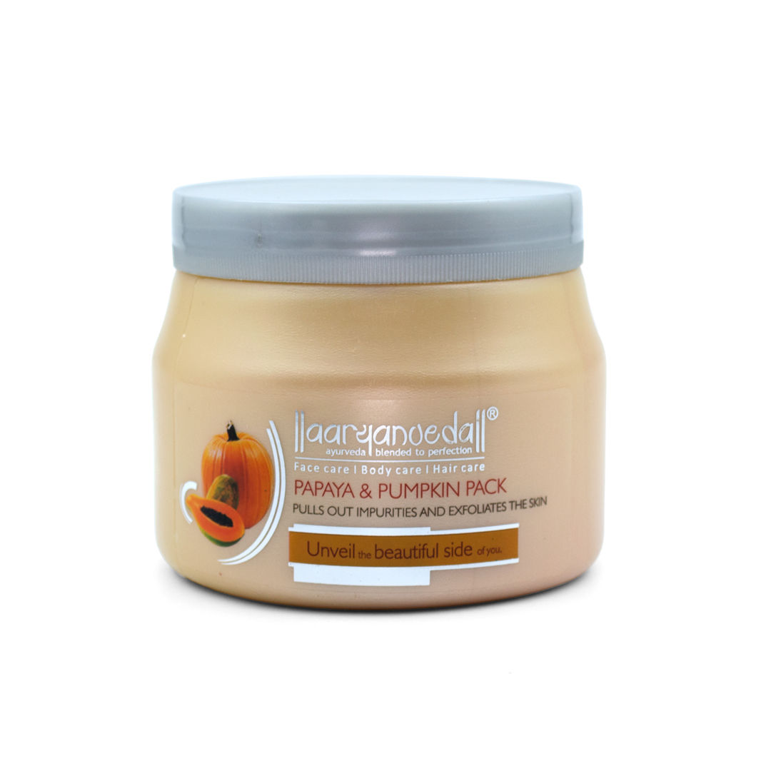 Aryanveda Papaya Pumpkin Pack For All Skin Types Real Pumpkin