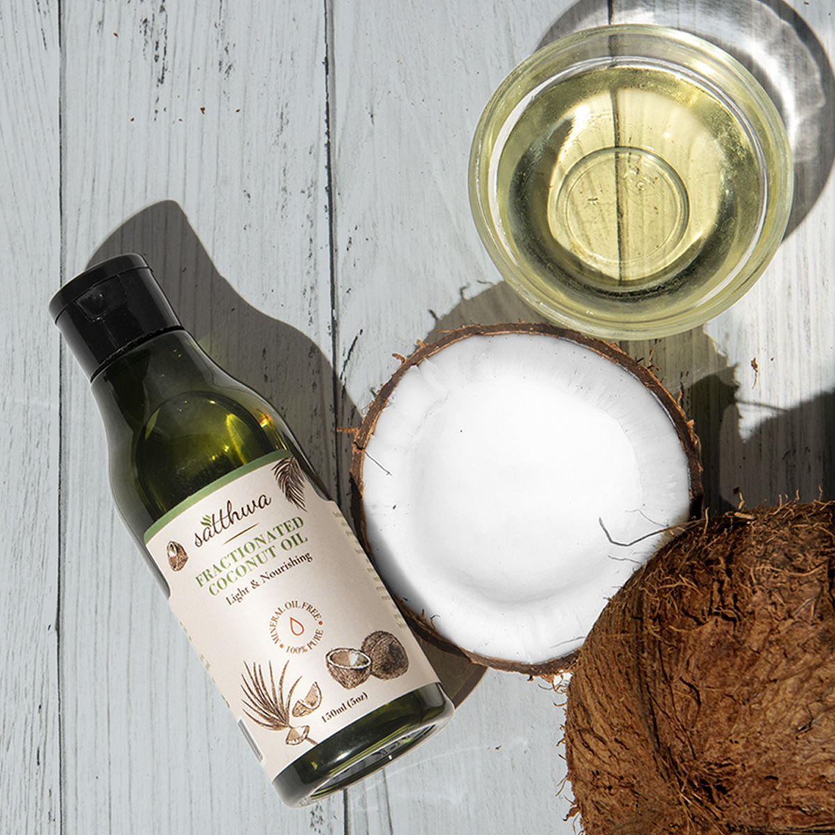 Satthwa Fractionated Coconut Oil - 100% Pure & Natural ...