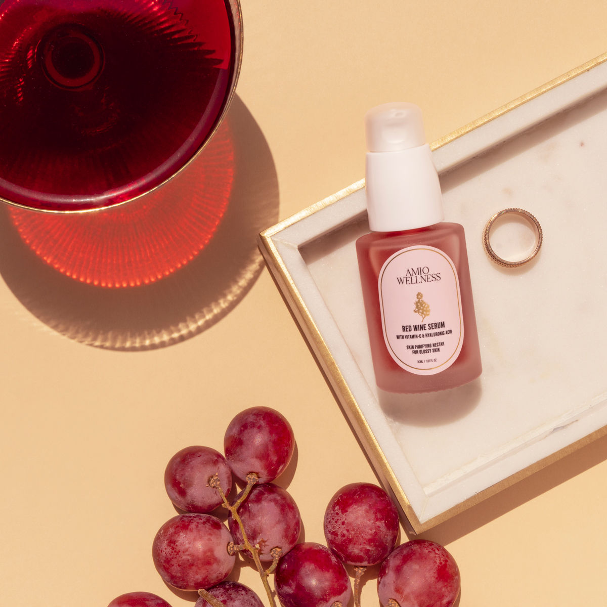 Amio Wellness Red Wine Serum with Vitamin C and Hyaluronic Acid 30ml