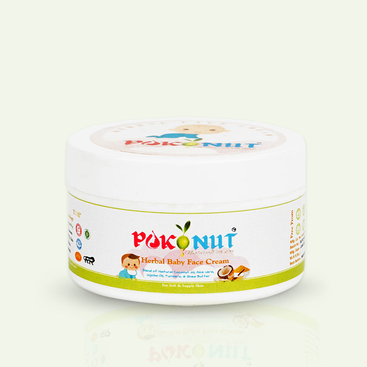 POKONUT Herbal Moisturizing Baby Face Cream 50g