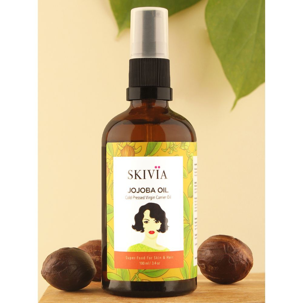 Skivia Jojoba Carrier Oil 100 ml Virgin & Cold Pressed Nourishes