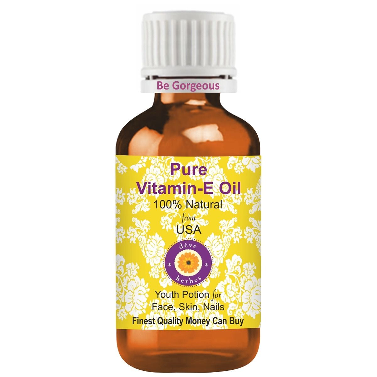 Deve Herbes Pure Vitamin E Oil Natural Therapeutic Grade 5 Ml 
