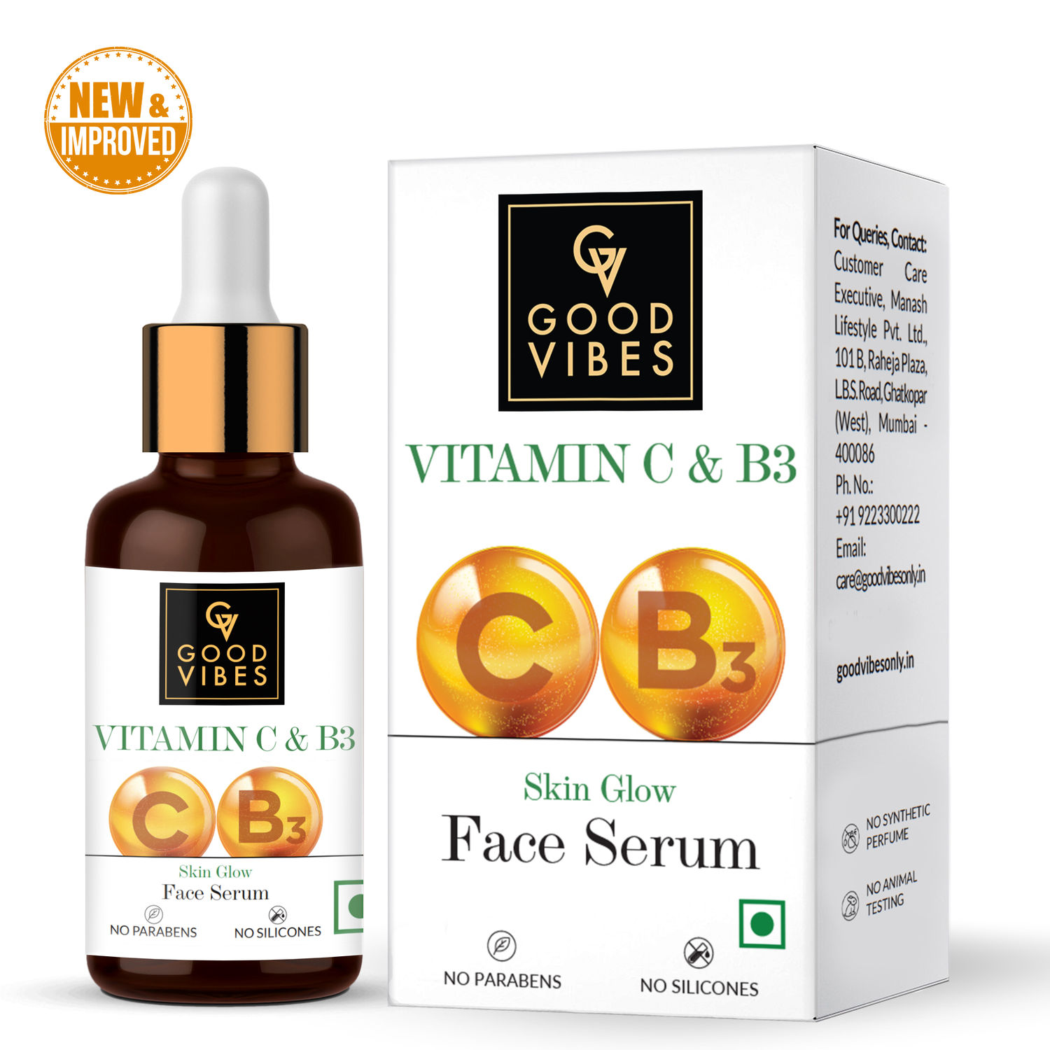 Good Vibes Vitamin C & B3 Skin Glow Face Serum (30 ml)