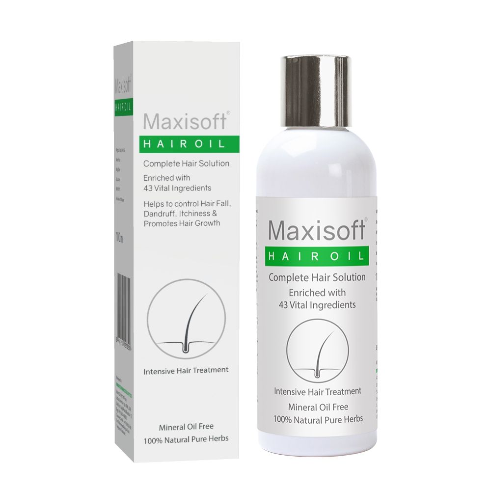 Maxisoft Hair Oil | Complete Hair Solution | Reduces Hair Fall, Dandruff &  Promotes Hair Growth - 100 ml (Pack of 1)