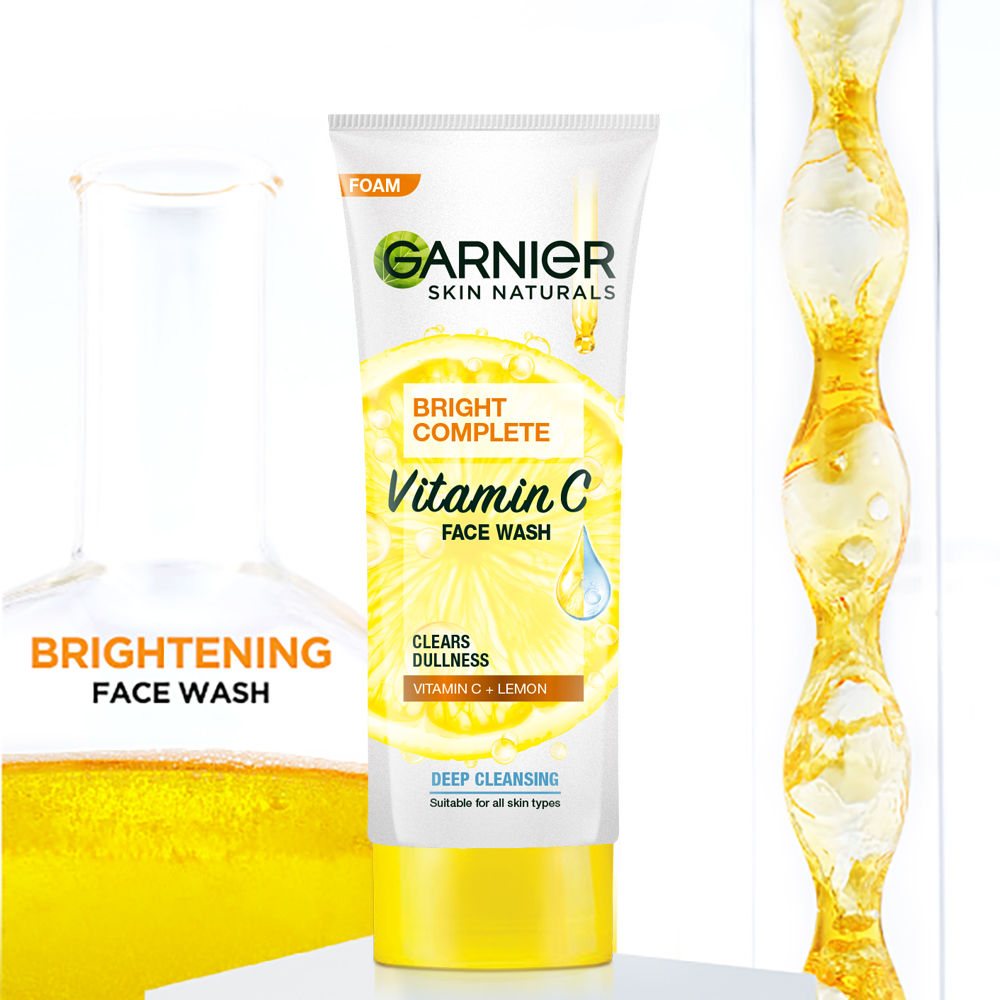 Buy Garnier Bright Complete Brightening Facewash (50 g) Online Purplle