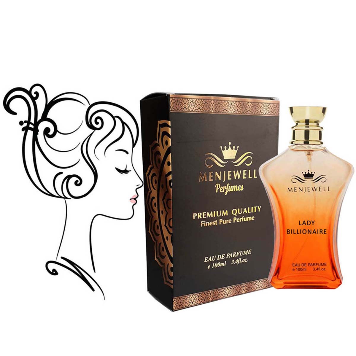 Menjewell Mirana Best Lady Billionaire Eau de Parfum 100 ml (For Women)