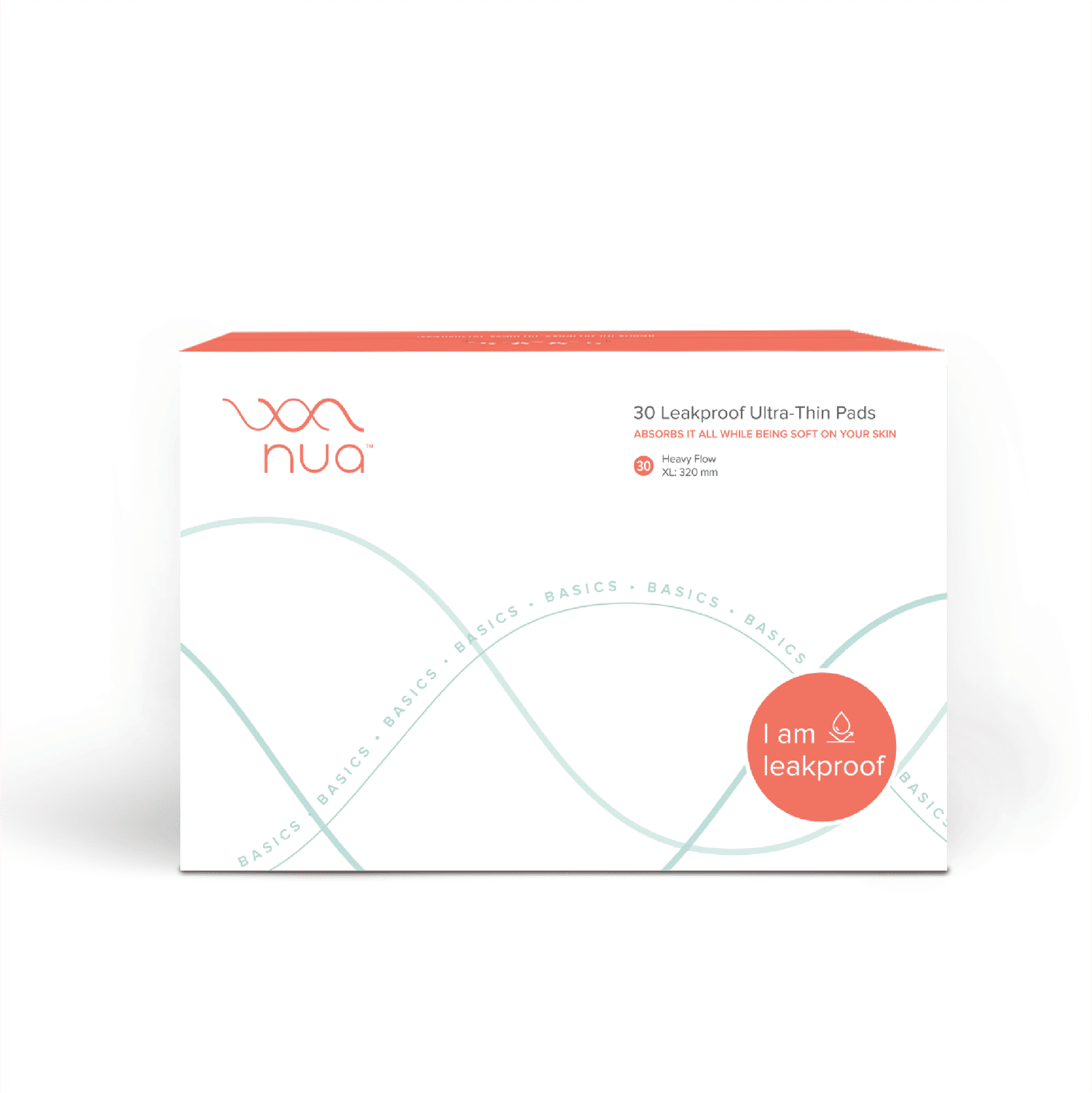 Nua Ultra Thin Sanitary Pads for Women, All XL Pack of 30 Pads