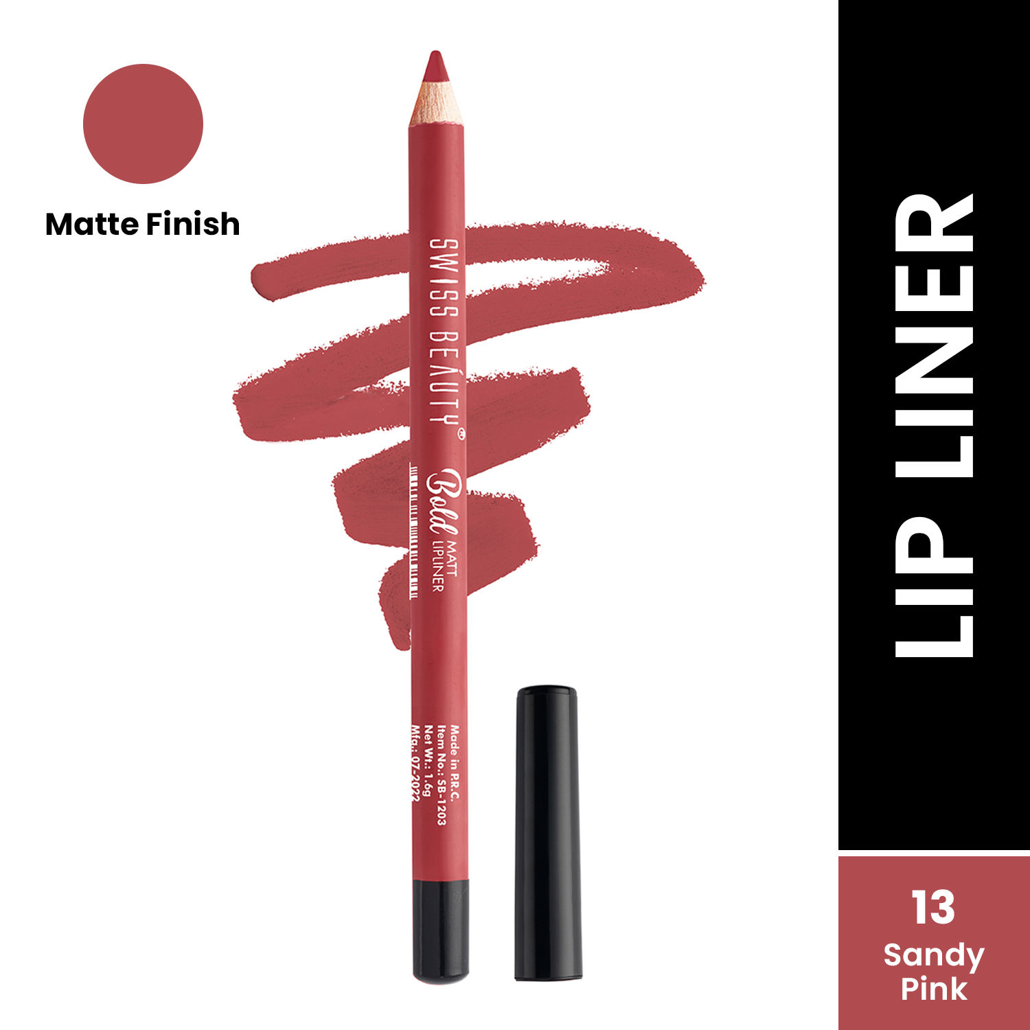 Swiss Beauty Bold Matt Lip Liner 13 (1.8 gm)