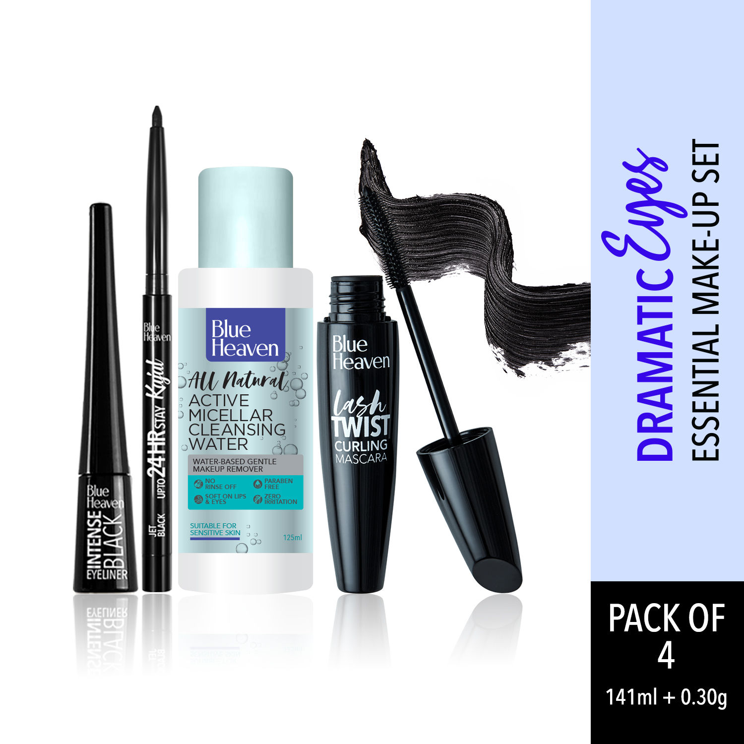 Blue Heaven Dramatic Eyes Essential Makeup Set, 141.35ml