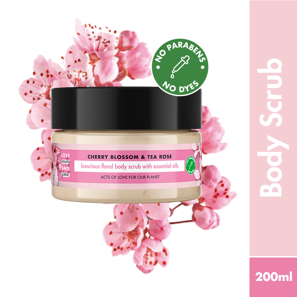 Love Beauty And Exfoliating Cherry Blossom & Tea Rose Body Scrub