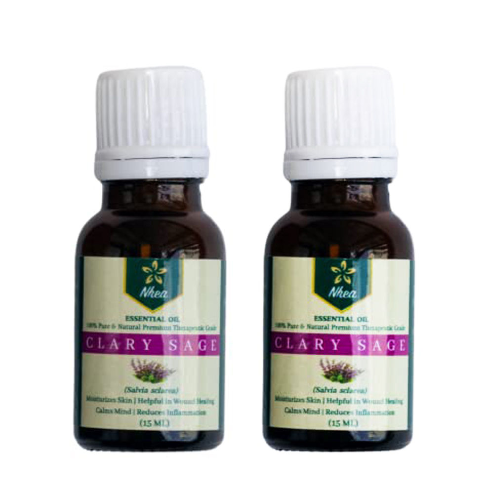 Nhea Clary Sage Essential Oil 15 ML, 100 Pure Helps in Wound Healing