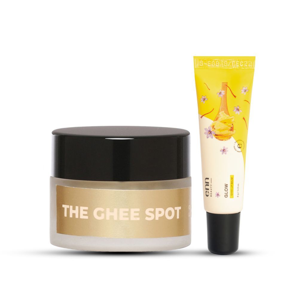 ENN Ghee Spot Lip Scrub and Ghee Lip Balm Combo Kit