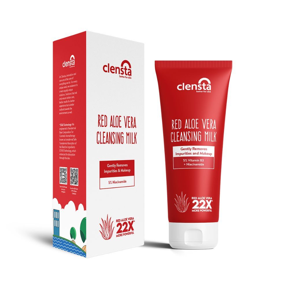 Clensta Red Aloe Cleansing Milk With Red Aloe Vera and Vitamin B3