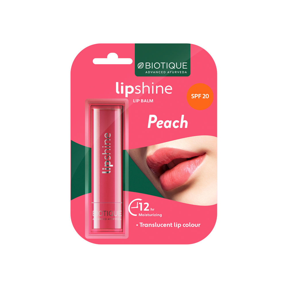 Buy Biotique Natural Makeup Magikisses Lip Balm (Peach It)(4 g) Online