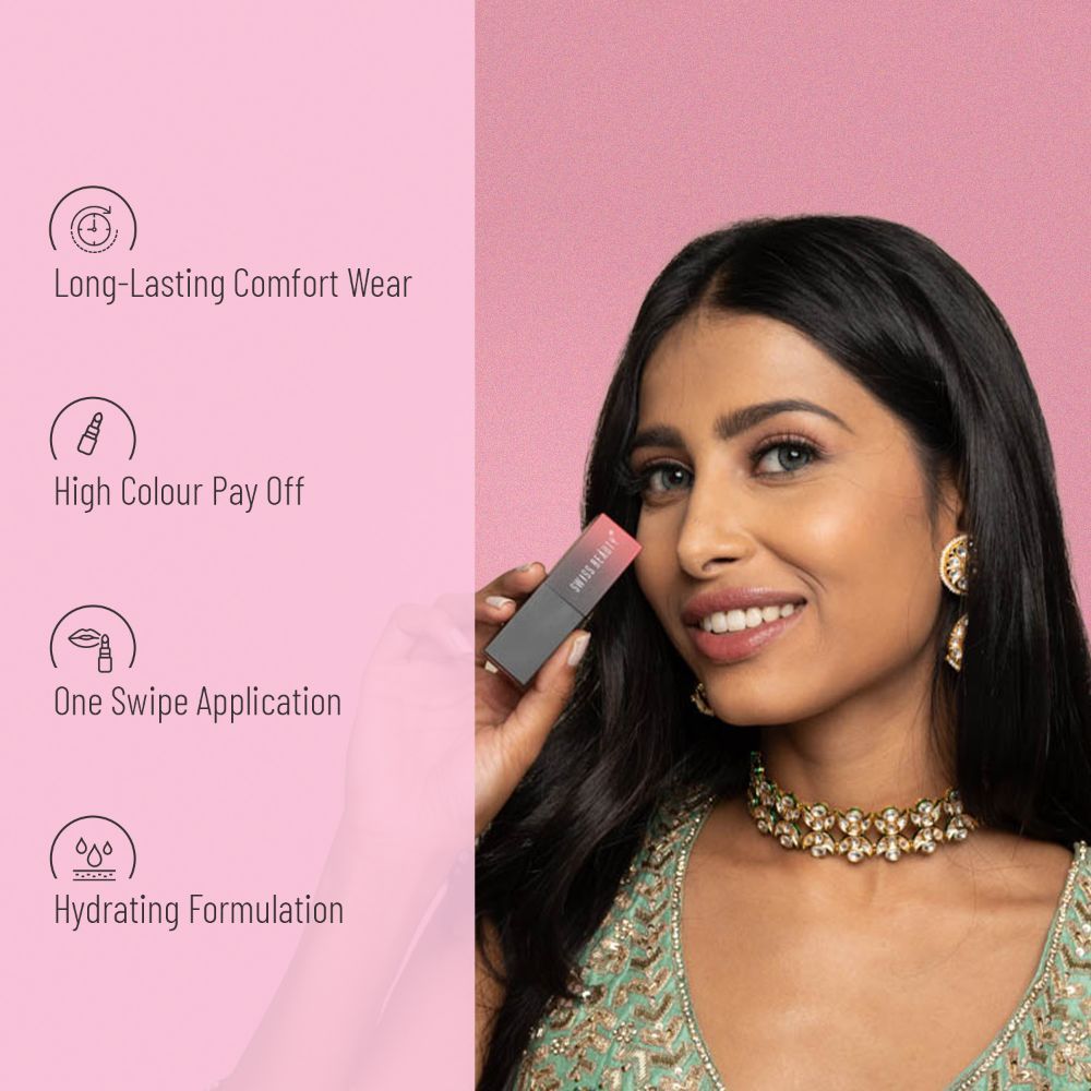 Buy Swiss Beauty HD Matte Lipstick First Love 13 (3.5 g) Online Purplle