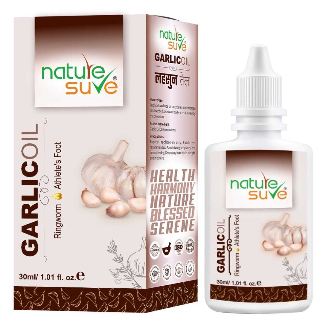Nature Sure Garlic Oil for Ringworm and Athlete's Foot in Men & Women