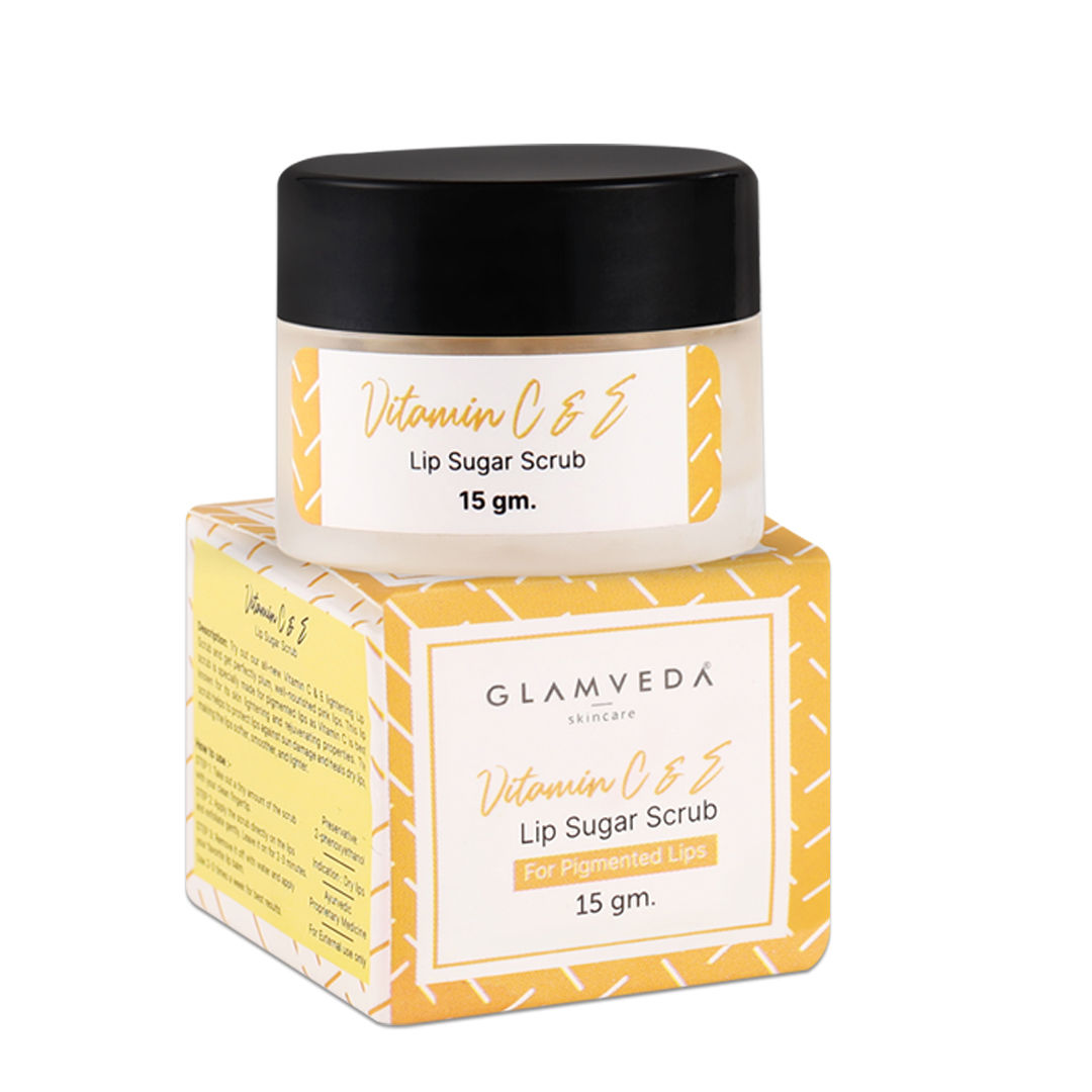 Glamveda Vitamin C & E Lightening Lip Sugar Scrub (15 g)